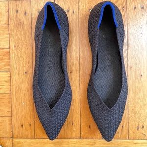 Rothy’s Black Pointed Toe Flats 8W